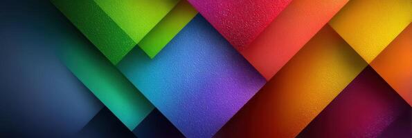 Colorful geometric layers create a vibrant abstract background design showcasing depth and texture in vivid hues photo
