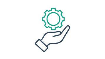 Impact icon animated. animated icon related to business. suitable for user interface, provide visual feedback and more. alpha channel, transparent background video
