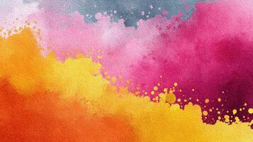 Vibrant watercolor abstract artwork showcasing a blend of colors in a stunning gradient pattern photo