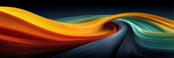 Rippling colors create an abstract landscape evoking movement and energy in a vibrant display of artistry photo