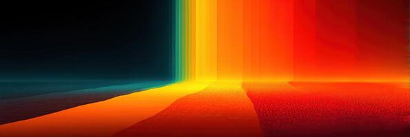 Vibrant spectrum of colors blending harmoniously in an abstract display at twilight photo