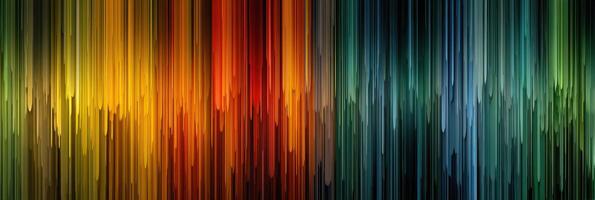Colorful vertical stripes create a vibrant abstract background with dynamic hues of orange, green, blue, and yellow photo