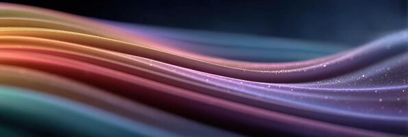 Colorful abstract wave patterns create a mesmerizing visual experience in digital art photo