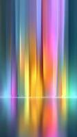 Colorful light reflections create a mesmerizing abstract display in a serene atmosphere at twilight photo