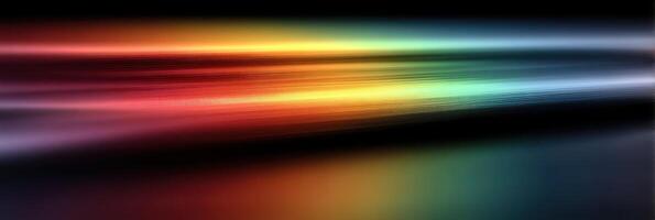 Colorful abstract waves create a vibrant display of light and motion in a dark background setting photo