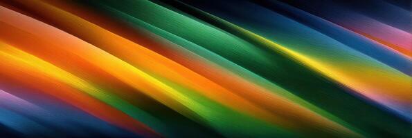Colorful abstract waves create a stunning visual pattern in vibrant hues of orange, green, and blue photo