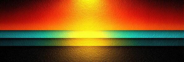 Sunset over the ocean displaying vibrant colors and gradient hues during evening hours photo