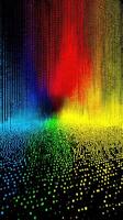 Colorful abstract pattern with dots and gradients in vibrant hues photo