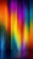 Colorful abstract pattern creates vibrant visual display with shades of blue, purple, yellow, and orange in a fluid design photo