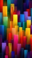 Vibrant abstract design featuring colorful blocks in a textured arrangement photo