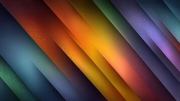Colorful diagonal patterns create an abstract art display in vibrant shades and hues photo