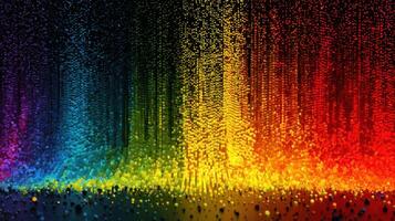 Colorful abstract design with vibrant dots creating a dynamic visual effect in various hues photo