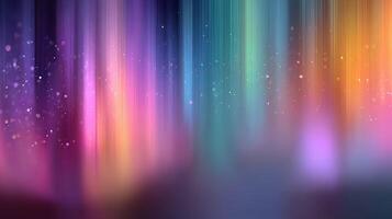 Colorful abstract light patterns create a vibrant atmosphere in a blurred artistic display at night photo