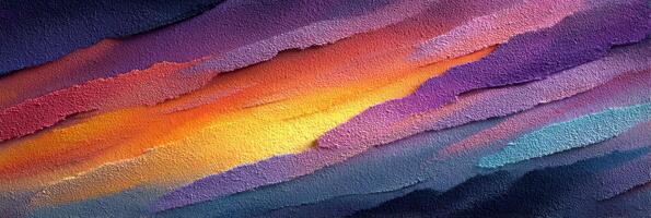 Abstract layers of color inspire creativity in a vibrant sunset theme, showcasing dynamic textures and visual depth photo