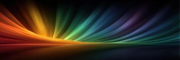 Vibrant waves of color blend seamlessly in an abstract display of light and motion at dusk photo