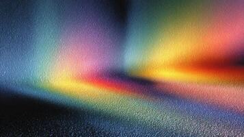 Vibrant light patterns creating abstract art in a colorful display on a textured surface photo