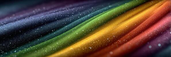 Vibrant waves of color flow together in a dazzling display of light and texture photo