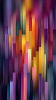 Vibrant vertical patterns create a stunning abstract display of colors and shapes in an artistic composition photo