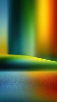 Colorful abstract landscape with smooth gradients and vibrant hues at dawn photo
