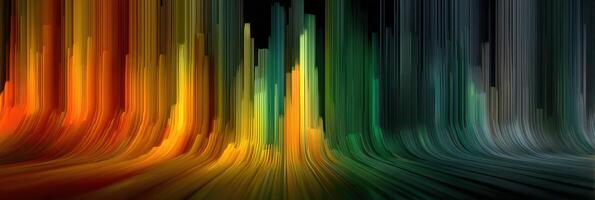 Vibrant colors blend seamlessly in an abstract display of light and movement during a digital art creation photo