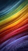 Colorful waves of light create a vibrant and mesmerizing backdrop with sparkles in a dynamic abstract design photo