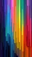 Vibrant abstract design featuring colorful vertical stripes creating a dynamic visual experience in a modern art style photo