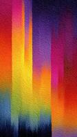 Vibrant abstract artwork showcasing a gradient of colors resembling a sunset in a dynamic and textured display photo