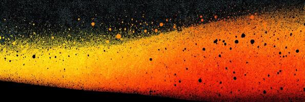 Bright abstract gradient with splattered colors creating dynamic visual energy on black background photo
