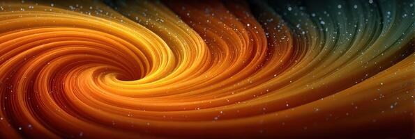 Colorful swirl pattern with orange and gold tones creating a dynamic visual effect photo