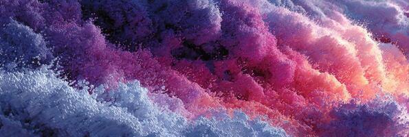 Colorful abstract texture representing clouds and waves with vibrant hues at sunset photo