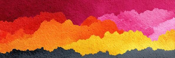 Vibrant abstract landscape featuring warm colors in a gradient pattern showcasing creativity and artistic expression photo