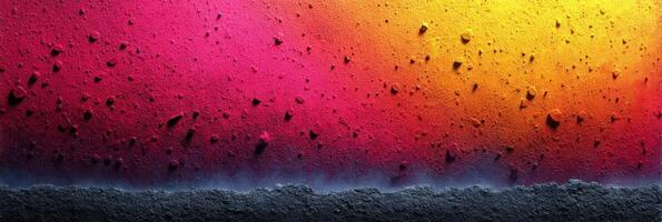 Colorful abstract gradient background with texture and depth created by paint splatters photo
