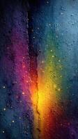Colorful abstract texture blending vibrant shades of purple, blue, and orange with a soft glowing effect in a creative design photo
