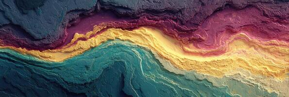 Colorful abstract layers of texture representing nature's artistic beauty in vibrant hues photo