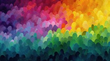 Vivid abstract landscape with a colorful gradient of hues blending together in artistic expression photo