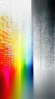 Colorful abstract pattern with vibrant hues reflecting light in a digital design environment photo