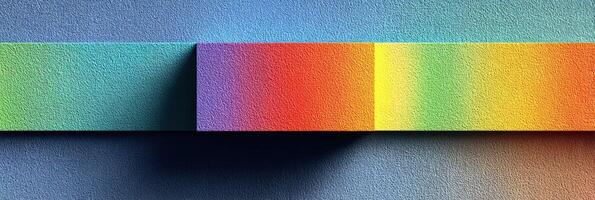 Colorful abstract design with vibrant gradients displayed against a textured background photo