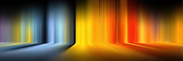 Abstract light patterns showcasing vibrant colors in a dynamic arrangement during evening hours photo