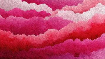 Vibrant abstract design features layered pink and red cloud patterns creating a dynamic visual experience photo