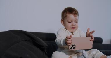 A shows a baby joyfully exploring toys, capturing innocence video