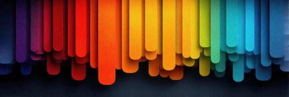 Vibrant abstract design showcasing colorful vertical lines in a gradient pattern for artistic expression photo