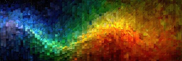 Colorful abstract digital artwork showcasing vibrant hues blending seamlessly over a dark background photo