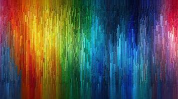 Colorful abstract pattern with vertical lines creating a vibrant spectrum of hues photo