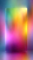 Colorful abstract blend of hues creating a vibrant background in soft focus setting photo