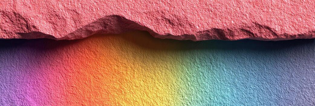 Vibrant gradient texture with layered rock and colorful background in a natural landscape during daylight photo