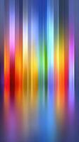 Vibrant abstract artwork featuring colorful vertical lines and reflections in a blended atmosphere photo