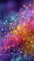 Colorful abstract background with vibrant dots and soft gradients creating a dreamy atmosphere photo