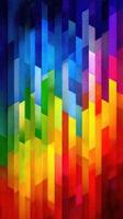 Colorful abstract geometric pattern with vibrant shades blending together photo