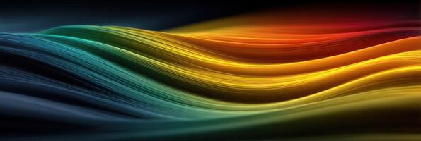 Vibrant waves of color flow seamlessly across a dark background creating a captivating visual display photo