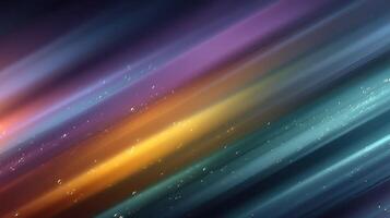 Colorful abstract background with diagonal lines and luminous particles creating a vibrant atmosphere photo